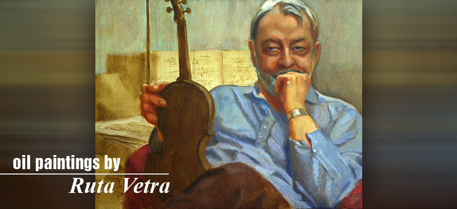 Kalju With His Beloved Violin (14 x 18)